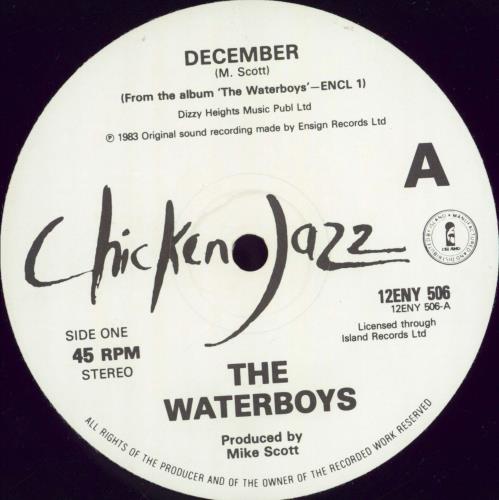 The Waterboys December 12" vinyl single (12 inch record / Maxi-single) UK WAT12DE767681