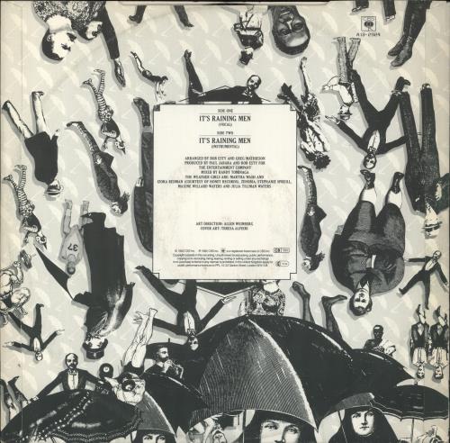 The Weather Girls It's Raining Men 12" vinyl single (12 inch record / Maxi-single) UK WTH12IT117130