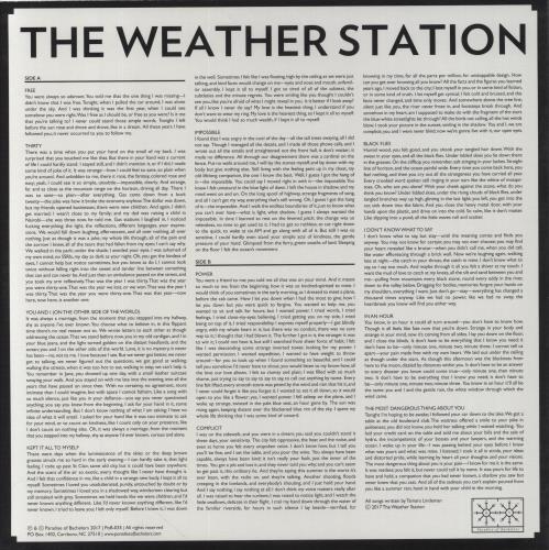 The Weather Station The Weather Station vinyl LP album (LP record) US 802LPTH858701