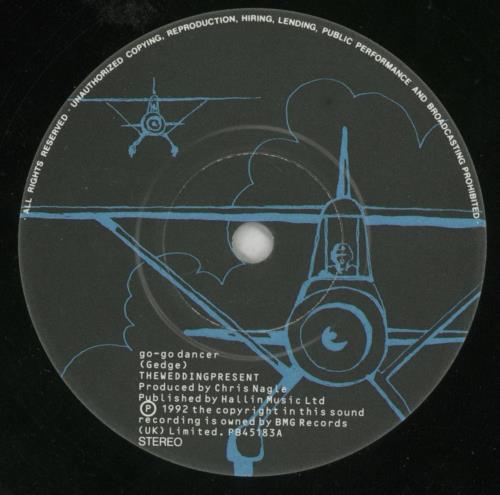 The Wedding Present Go Go Dancer 7" vinyl single (7 inch record / 45) UK TWP07GO04404