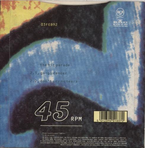 The Wedding Present Go Go Dancer 7" vinyl single (7 inch record / 45) UK TWP07GO04404