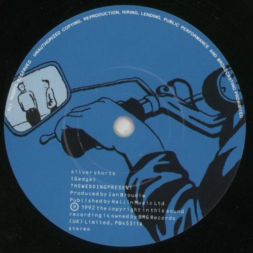 The Wedding Present Silver Shorts 7" vinyl single (7 inch record / 45) UK TWP07SI04406