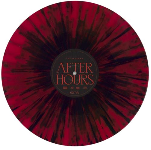 The Weeknd After Hours [Remixes] - RSD 2020 - Red With Black Splatter Vinyl 2-LP vinyl record set (Double LP Album) UK YRS2LAF870178