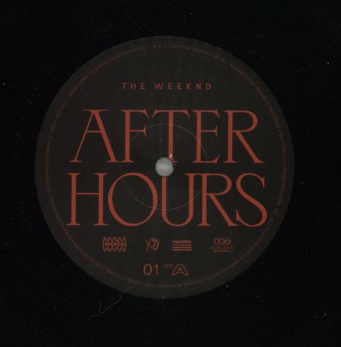 The Weeknd After Hours 2-LP vinyl record set (Double LP Album) UK YRS2LAF871244