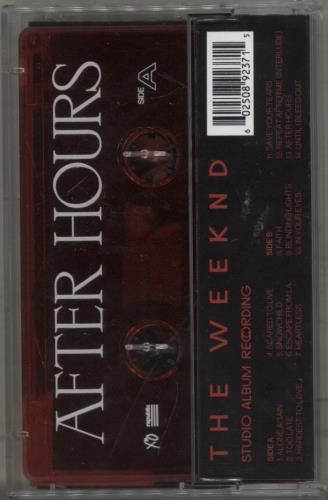 The Weeknd After Hours cassette album US YRSCLAF879621