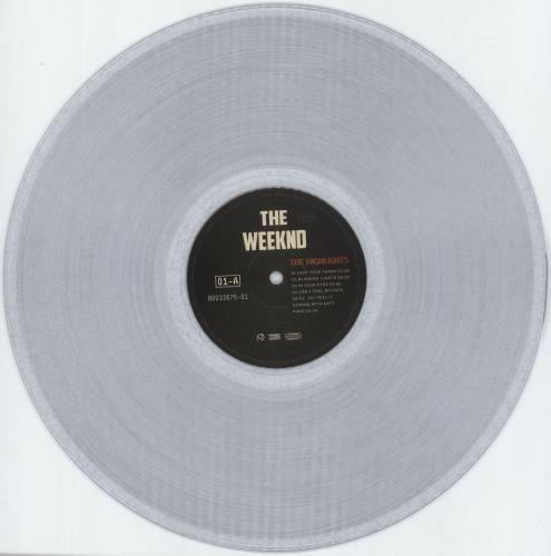 The Weeknd The Highlights - Clear Sparkle Vinyl - EX 2-LP vinyl record set (Double LP Album) US YRS2LTH882374