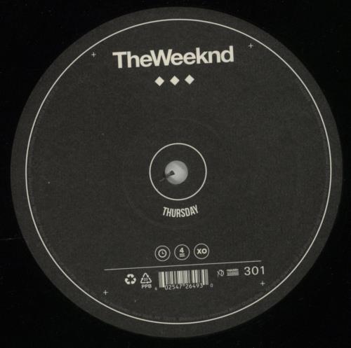 The Weeknd Thursday 2-LP vinyl record set (Double LP Album) UK YRS2LTH871240