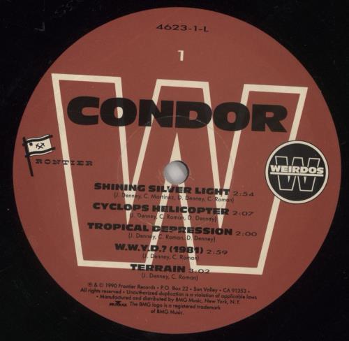 The Weirdos Condor vinyl LP album (LP record) US 2-WLPCO863088