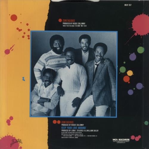 The Whispers Contagious 12" vinyl single (12 inch record / Maxi-single) UK WHS12CO868646