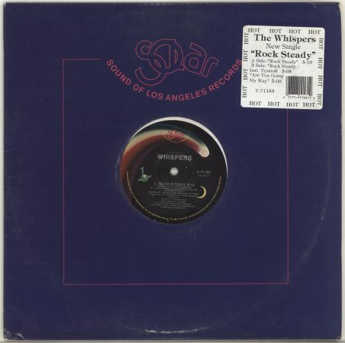 The Whispers Rock Steady 12" vinyl single (12 inch record / Maxi-single) US WHS12RO705577