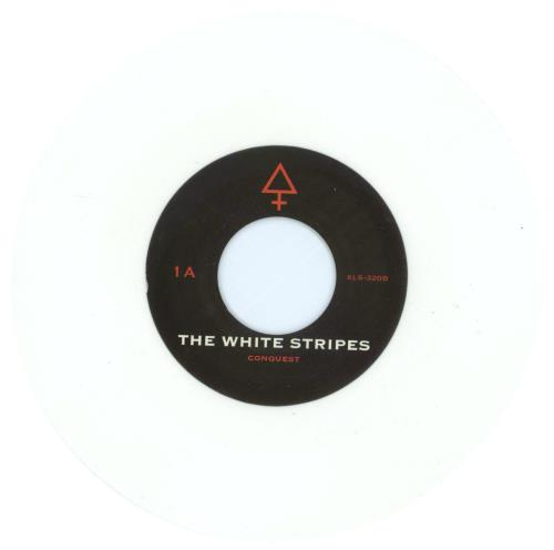 The White Stripes Conquest - White Vinyl 7" vinyl single (7 inch record / 45) UK WST07CO780520