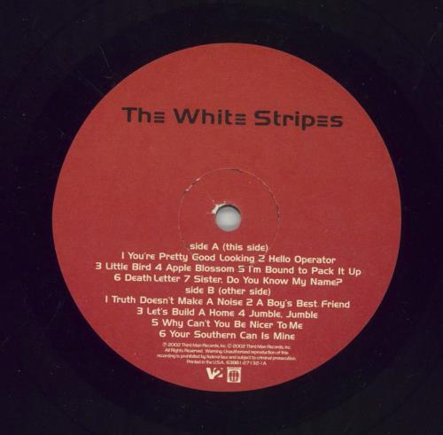 The White Stripes De Stijl vinyl LP album (LP record) US WSTLPDE304202