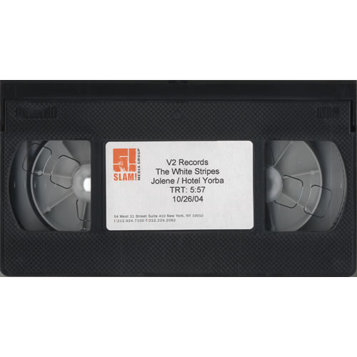 The White Stripes Jolene / Hotel Yorba video (VHS or PAL or NTSC) US WSTVIJO462583