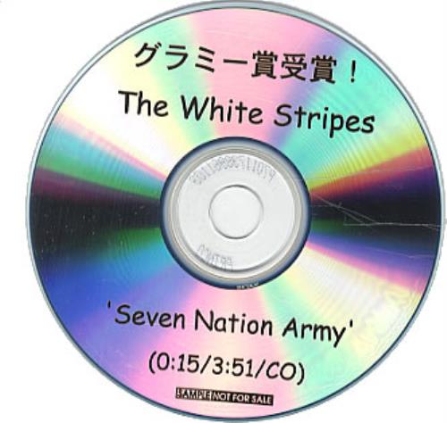 The White Stripes Seven Nation Army CD-R acetate Japanese WSTCRSE332013