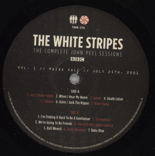 The White Stripes The Complete John Peel Sessions - Screen Printed Sleeve 2-LP vinyl record set (Double LP Album) US WST2LTH864416