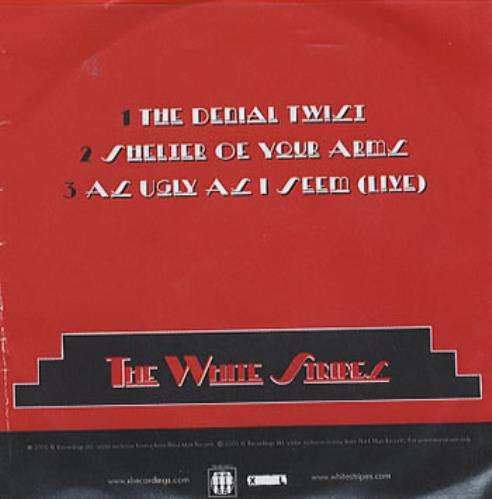 The White Stripes The Denial Twist CD-R acetate UK WSTCRTH355818
