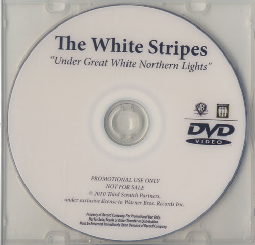 The White Stripes Under Great White Northern Lights promo DVD-R US WSTDRUN562034