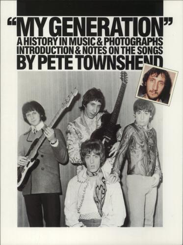 The Who "My Generation" book UK WHOBKMY876634