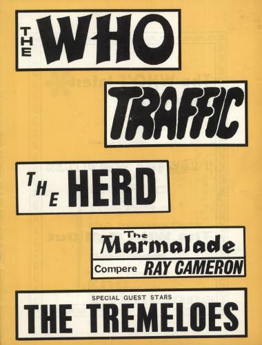 The Who 1967 Tour Programme - woc tour programme UK WHOTRTO739241