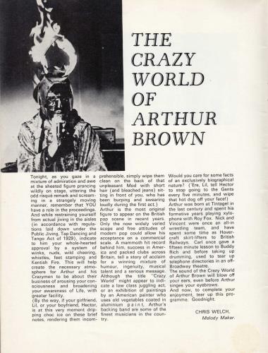 The Who 1968 Programme tour programme UK WHOTRPR697704