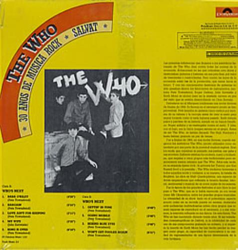 The Who 30 Anos De Musica Rock vinyl LP album (LP record) Mexican WHOLPAN101853