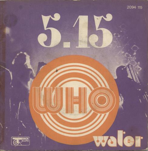 The Who 5.15 - Five Fifteen - VG 7" vinyl single (7 inch record / 45) French WHO07FI875955