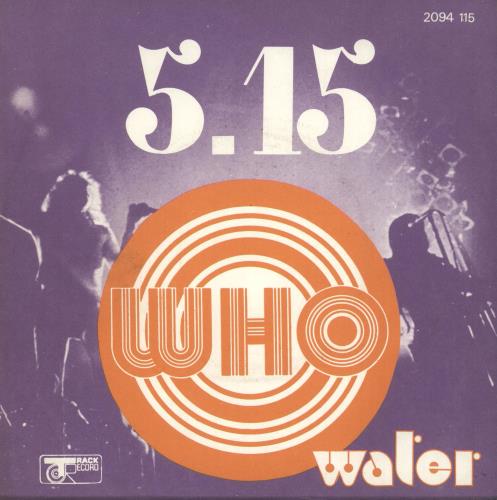 The Who 5.15 - Five Fifteen 7" vinyl single (7 inch record / 45) French WHO07FI686527