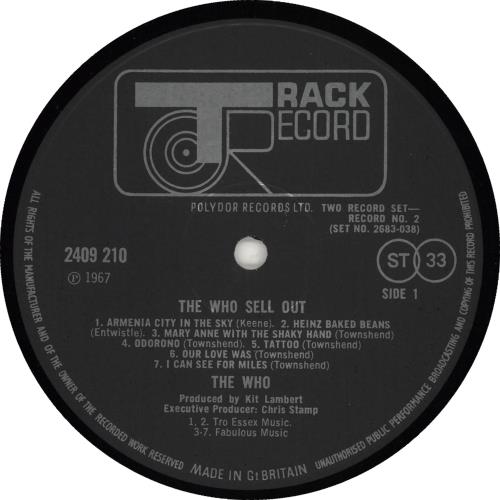 The Who A Quick One / The Who Sell Out - Stickered 2-LP vinyl record set (Double LP Album) UK WHO2LAQ710509