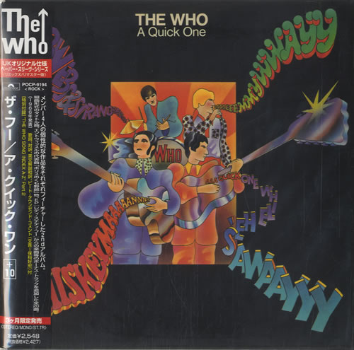The Who A Quick One CD album (CDLP) Japanese WHOCDAQ47525