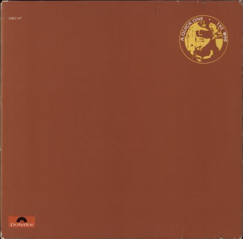 The Who A Quick One vinyl LP album (LP record) German WHOLPAQ511695