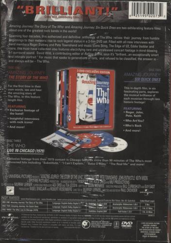 The Who Amazing Journey: The Story Of The Who - Shrink DVD US WHODDAM876487