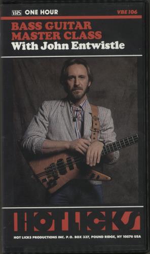 The Who Bass Guitar Master Class with John Entwistle video (VHS or PAL or NTSC) US WHOVIBA876527