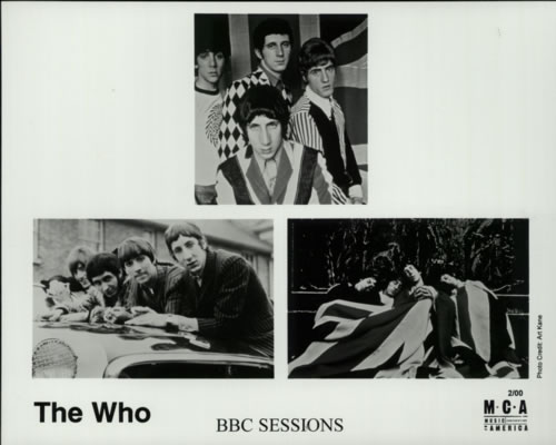 The Who BBC Sessions media press pack US WHOPPBB157308