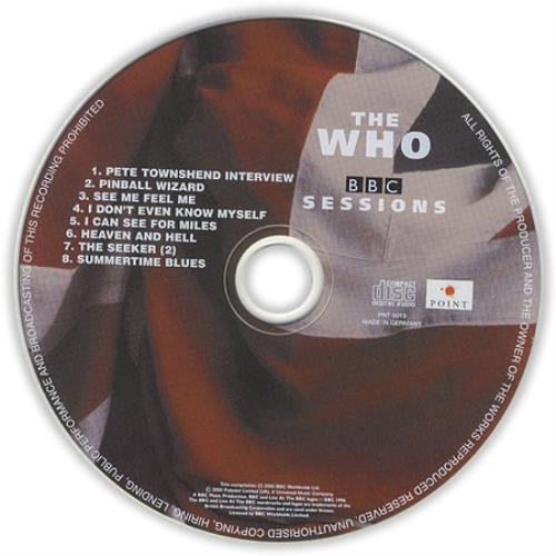 The Who BBC Sessions CD album (CDLP) German WHOCDBB350596