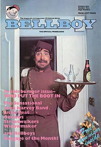 The Who Bellboy tour programme UK WHOTRBE205103