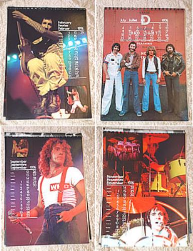 The Who Christmas Show 1976 Calendar Programme tour programme UK WHOTRCH297050