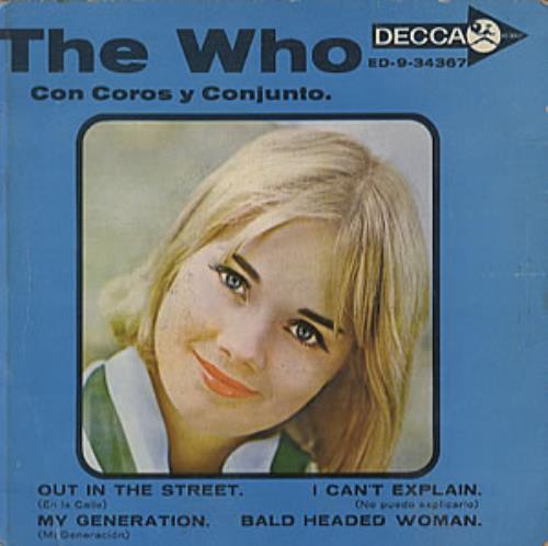 The Who Con Coros Y Conjunto EP 7" vinyl single (7 inch record / 45) Mexican WHO07CO318018