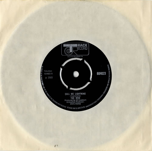 The Who Dogs - 4prong 7" vinyl single (7 inch record / 45) UK WHO07DO93332