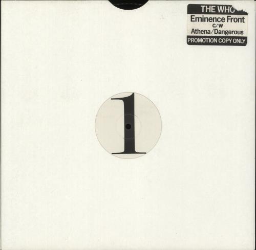 The Who Eminence Front 12" vinyl single (12 inch record / Maxi-single) UK WHO12EM880384