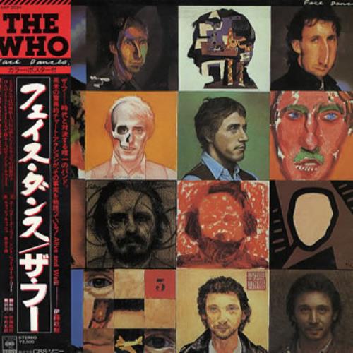 The Who Face Dances + Poster vinyl LP album (LP record) Japanese WHOLPFA283830