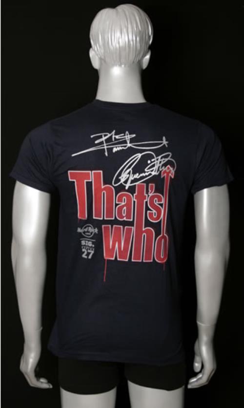 The Who Hard Rock Cafe: Sig. Series 27 - + Pin Badge - Medium t-shirt US WHOTSHA503018