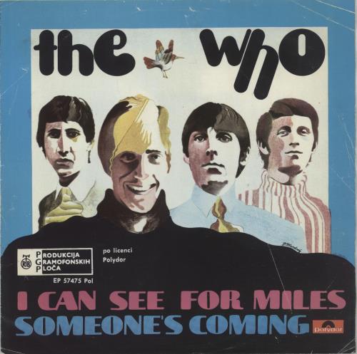 The Who I Can See For Miles 7" vinyl single (7 inch record / 45) Yugoslavian WHO07IC660520