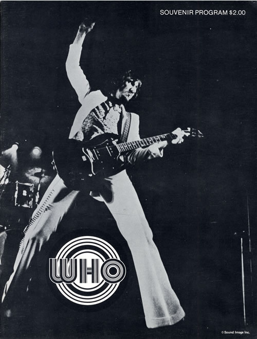 The Who In Concert 1971 tour programme US WHOTRIN150275