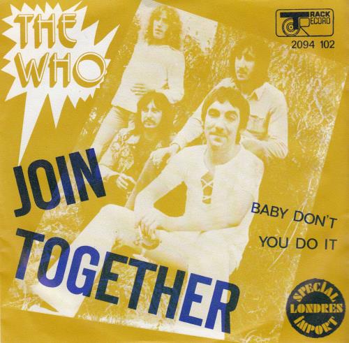 The Who Join Together - 4pr + P/S 7" vinyl single (7 inch record / 45) Portuguese WHO07JO714213