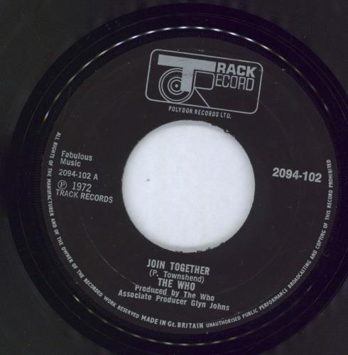 The Who Join Together - P/S 7" vinyl single (7 inch record / 45) French WHO07JO215699