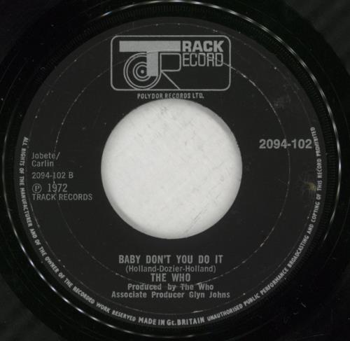 The Who Join Together - Wide 7" vinyl single (7 inch record / 45) UK WHO07JO193105