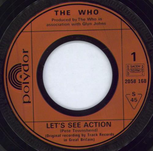 The Who Let's See Action 7" vinyl single (7 inch record / 45) French WHO07LE51385