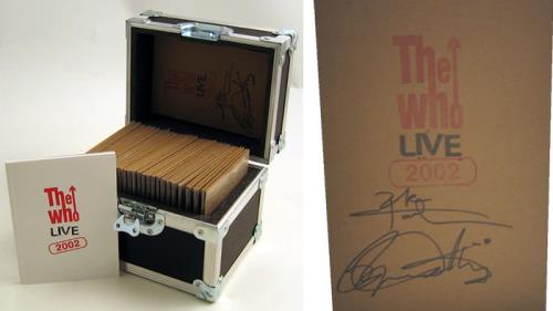The Who LIVE 2002 - AUTOGRAPHED 50-CD Road Case Box Set box set US WHOBXLI398386