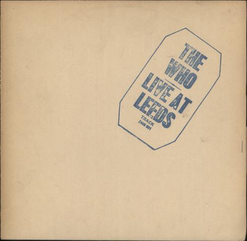 The Who Live At Leeds - 2nd Blue - Complete vinyl LP album (LP record) UK WHOLPLI872068