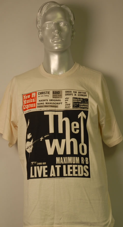 The Who Live At Leeds - NME Cover t-shirt UK WHOTSLI613785